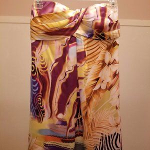 Cache strapless evening cocktail dress size 2